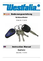 Preview for 2 page of Westfalia 94 17 24 Instruction Manual