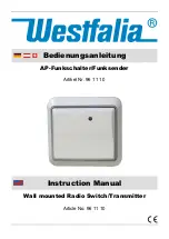 Preview for 2 page of Westfalia 96 11 10 Instruction Manual