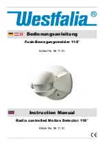 Предварительный просмотр 2 страницы Westfalia 961151 Instruction Manual