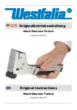 Westfalia 98 16 70 Original Instructions Manual preview