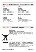 Preview for 7 page of Westfalia Bell Safety Notes / Operating