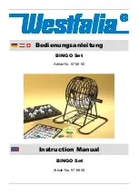 Предварительный просмотр 2 страницы Westfalia BINGO Set Instruction Manual