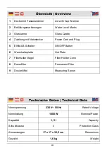 Предварительный просмотр 5 страницы Westfalia Caprisi Caffee 81 50 98 Instruction Manual