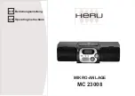 Preview for 2 page of Westfalia Heru MC 23008 Operating Instructions Manual