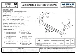 Preview for 2 page of Westfalia SIARR 307376600001 Assembly Instructions Manual