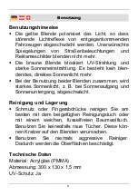 Preview for 3 page of Westfalia Sun Visor 2 in 1 Instruction Manual