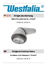 Preview for 1 page of Westfalia Twist 90 08 14 Original Instructions Manual