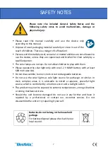 Preview for 7 page of Westfalia Wetelux 96 76 74 Instruction Manual