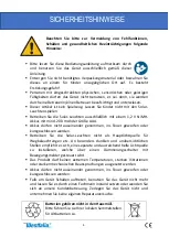 Preview for 4 page of Westfalia WeteLux 96 76 78 Instruction Manual