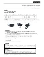 Preview for 1 page of Westgate LWP-20aa Installation Instructions Manual