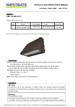 Preview for 1 page of Westgate LWPX-30-80W-MCTP Installation Instructions