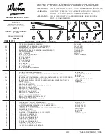 Preview for 1 page of Westin 22-1125 Instructions