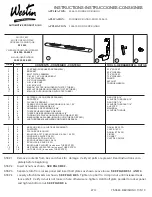 Preview for 1 page of Westin 22-1405 Instructions