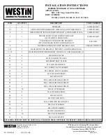 Westin 23-3610 Installation Instructions Manual preview