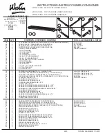 Preview for 1 page of Westin 27-1855 Instructions