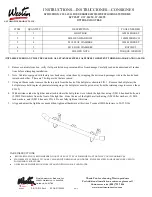 Preview for 1 page of Westin 37-01250 Instructions