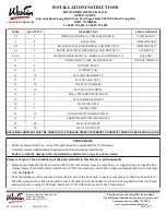 Preview for 1 page of Westin 57-6005 Installation Instructions