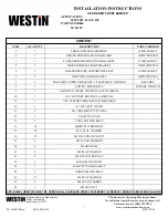 Westin 58-31105 Installation Instructions Manual preview