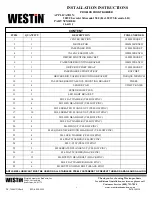 Preview for 1 page of Westin 58-41215 Installation Instructions Manual