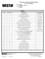 Preview for 1 page of Westin 58-81085 Installation Instructions Manual