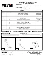 Westin PRO TRAXX 6 Installation Instructions Manual preview