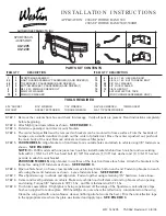 Preview for 1 page of Westin SPORTSMAN 40-1205 Installation Instructions