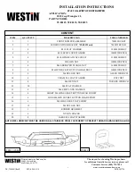 Preview for 1 page of Westin WJ2 Installation Instructions Manual