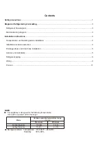 Предварительный просмотр 2 страницы Westinghouse 18K Use And Installation Instructions