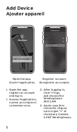 Preview for 8 page of Westinghouse 360 Quick Start Manual