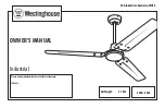 Preview for 1 page of Westinghouse 7205635 Owner'S Manual