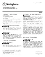 Предварительный просмотр 1 страницы Westinghouse 91308 Quick Start Manual