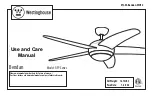 Предварительный просмотр 1 страницы Westinghouse Bendan GFP Series Use And Care Manual