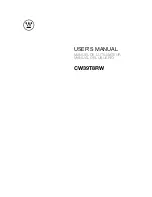 Westinghouse CW39T8RW User Manual preview