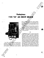 Preview for 4 page of Westinghouse De-ion DB-15 Instructions Manual