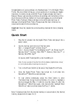 Preview for 4 page of Westinghouse DPF-0703 User Manual