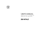 Westinghouse EW46T4LZ User Manual предпросмотр