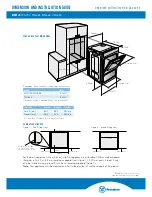 Предварительный просмотр 3 страницы Westinghouse GON474 Dimension And Installation Manual