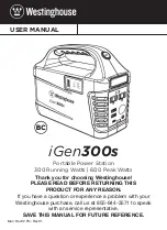 Предварительный просмотр 1 страницы Westinghouse iGen300s User Manual