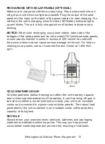 Предварительный просмотр 12 страницы Westinghouse iGen300s User Manual