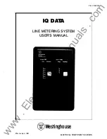 Предварительный просмотр 1 страницы Westinghouse IQ DATA User Manual