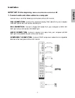 Preview for 9 page of Westinghouse LCM-27w4 - Widescreen High Definition HD Grade User Manual