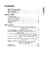 Preview for 2 page of Westinghouse LTV-27W1 User Manual