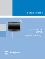 Preview for 2 page of Westinghouse LTV-32w6 - HD - 32" LCD TV Service Manual