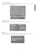 Preview for 22 page of Westinghouse LTV-32w6 - HD - 32" LCD TV User Manual