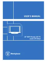 Westinghouse LTV30W2 - 30" LCD TV User Manual preview