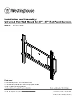 Westinghouse MT150 THIN Installation And Assembly Manual предпросмотр