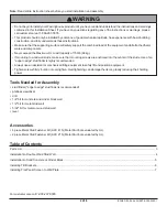 Предварительный просмотр 2 страницы Westinghouse MT150 TILT Installation And Assembly Manual