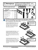 Preview for 1 page of Westinghouse MT50 THIN Install Manual