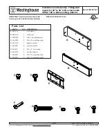 Westinghouse MT50 TILT Install Manual preview