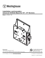 Westinghouse MT80A TILT Installation And Assembly Manual preview